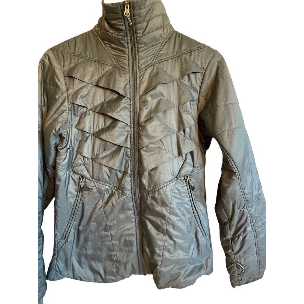 Columbia Womens Omni-Heat Interchange Jacket‎  Coat Small Gray Quilted